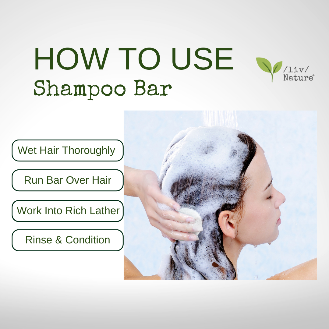 how to use liv nature shampoo bar.