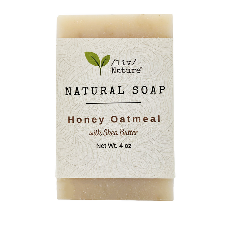 liv nature natural soap honey oatmeal with shea butter 4 oz