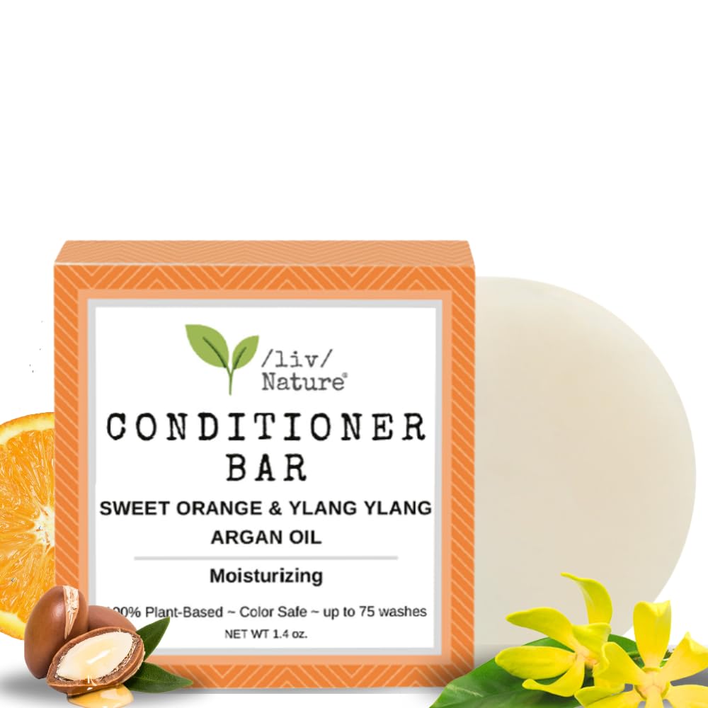 liv nature conditioner bar for dry hair volumizing conditioner for thin weak hair